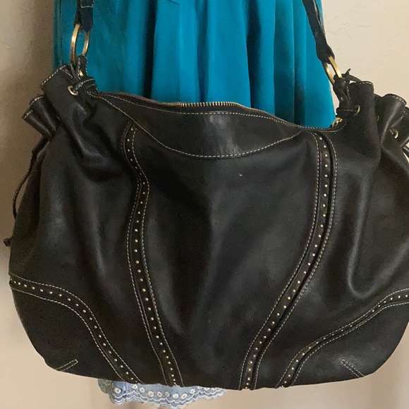 Perlina NY black leather Hobo bag - Picture 10 of 14